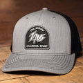 Richardson 112FP | Heather Gray, Black Lasered Patch
