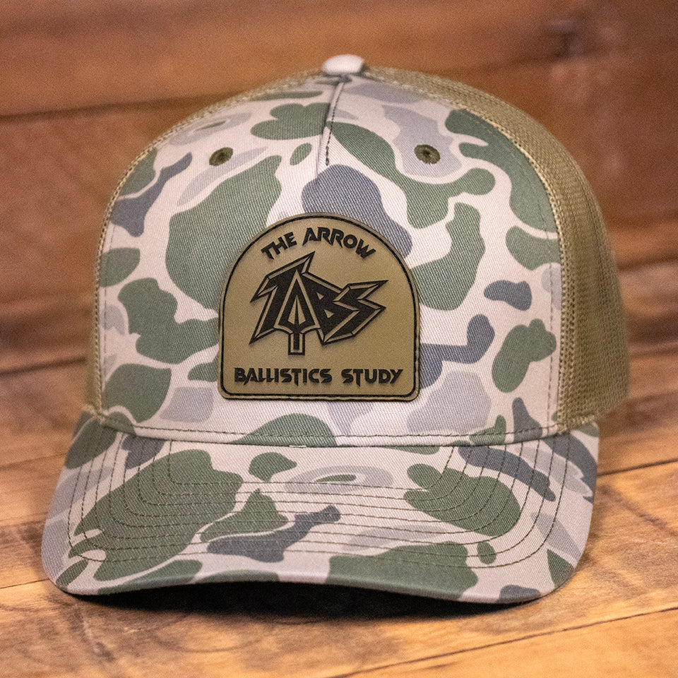 Richardson 112 PFP  | 5 Panel Trucker, Marsh Duck, Olive Lasered Patch