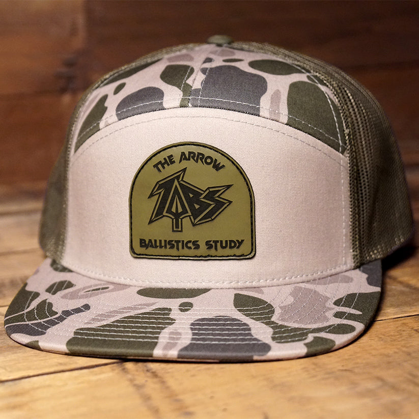 Richardson 168P  | 7 Panel Trucker, Marsh Duck, Olive Lasered Patch