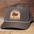 Richardson 355  |  Laser Perf Performance Rope Cap, Dark Loden/Tannin Grey, Cork Lasered Patch