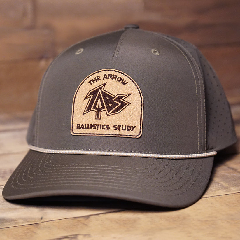 Richardson 355  |  Laser Perf Performance Rope Cap, Dark Loden/Tannin Grey, Cork Lasered Patch