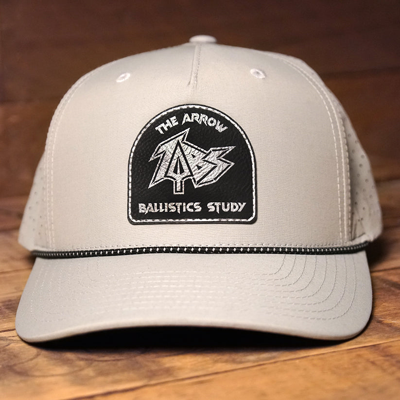 Richardson 355  |  Laser Perf Performance Rope Cap, Gray, Black Lasered Patch