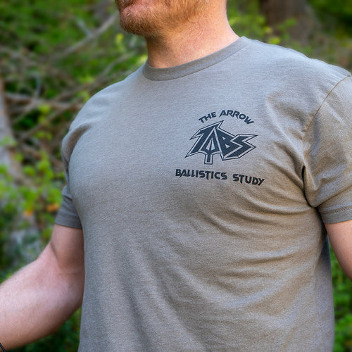 Arrows on the Brain, Short Sleeve Tee, Warm Gray